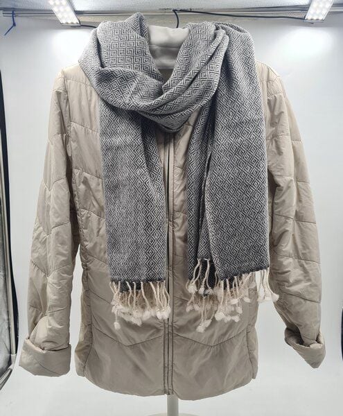 Frida Feeling Wollschal Diamant Muster (mit Fransen) - verschiedene Farben (65 * 200 cm) von Frida Feeling