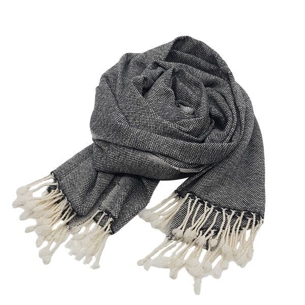 Frida Feeling Wollschal "Pfeffer & Salz" (mit Fransen) von Frida Feeling