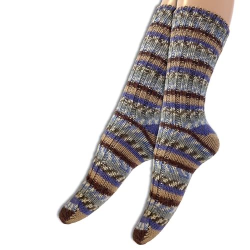 Frida's Wollhaus 1 Paar gestrickte Wollsocken Wool Socks Print in den Größen 36-40 und 40-45 (Gr. 36-40 | S32-03) von Frida's Wollhaus