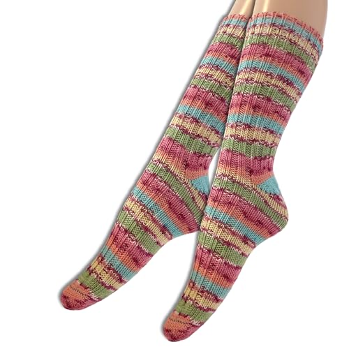 Frida's Wollhaus 1 Paar gestrickte Wollsocken Wool Socks Print in den Größen 36-40 und 40-45 (Gr. 36-40 | S42-14) von Frida's Wollhaus