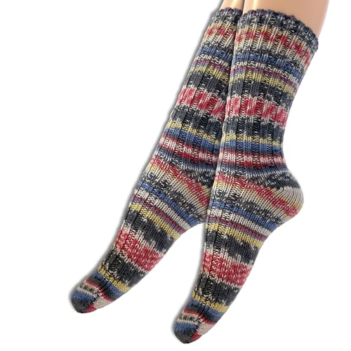 Frida's Wollhaus 1 Paar gestrickte Wollsocken Wool Socks Print in den Größen 36-40 und 40-45 (Gr. 36-40 | S54-04) von Frida's Wollhaus