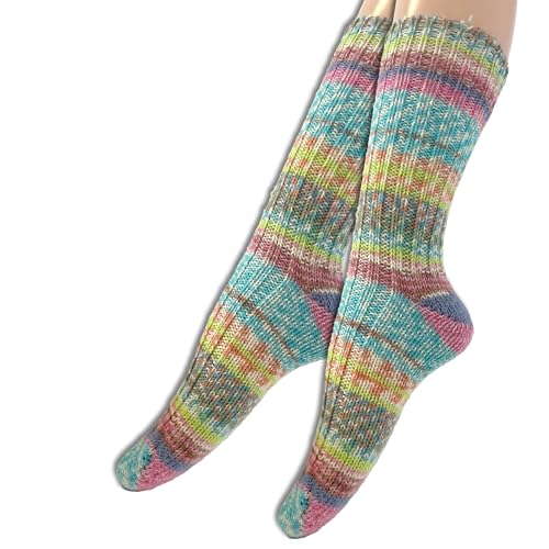 Frida's Wollhaus 1 Paar gestrickte Wollsocken Wool Socks Print in den Größen 36-40 und 40-45 (Gr. 36-40 | S63-01) von Frida's Wollhaus