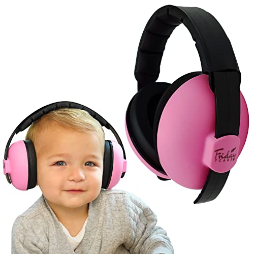 Freitag 7Care Baby Gehörschutz Lärmdämpfende Ohrenschützer für Altersgruppen von 0 bis 24 Monaten, Rosa. von Friday 7Care