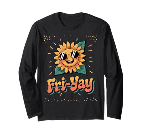 Fri-Yay Weekend Vibes Fun Jungen Mädchen Männer Frauen Sonnenblume Langarmshirt Fri-Yay Weekend Vibes Fun Jungen Mädchen Männer Frauen Sonnenblume Langarmshirt von Friday Weekend Lovers