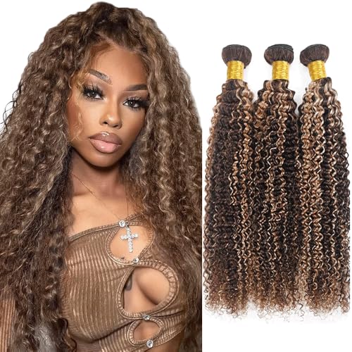 Fridnae Highlights P4/613 Echthaar-Packungen, 61 cm, 61 cm, 66 cm, 71 cm, unbehandeltes brasilianisches Remy-Echthaar, Ombre Bündel für Frauen, P4613, lockig, gelockt Fridnae Highlights P4/613 Echthaar-Packungen, 61 cm, 61 cm, 66 cm, 71 cm, unbehandeltes brasilianisches Remy-Echthaar, Ombre Bündel für Frauen, P4613, lockig, gelockt von Fridnae