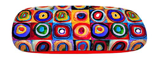 Fridolin Kandinsky Farbstudie Brillenetui mit Velour bezogen und Brillenputztuch Set von Fridolin