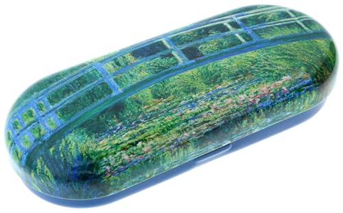 Monet Brillenetui Etui für Brille aus Metall *Teich mit Brücke* von Fridolin
