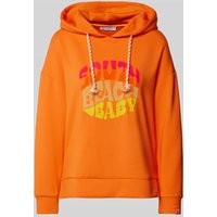 Frieda & Freddies Hoodie mit Statement-Print in Orange, Größe 34 von Frieda & Freddies