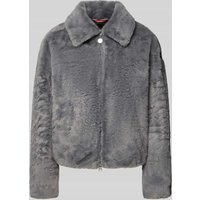 Frieda & Freddies Jacke aus Kunstfell Modell 'XAVI' in Dunkelgrau, Größe 38 von Frieda & Freddies