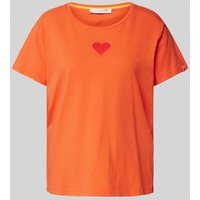 Frieda & Freddies T-Shirt mit Motiv-Print in Orange, Größe 38 von Frieda & Freddies