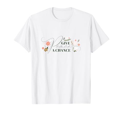 Peace Frieden Friedenstaube Spruch Damen Kinder Herren T-Shirt von Friede Peace Weltfrieden