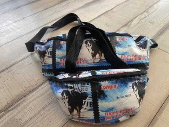 Crossbag Crossbody Bag Berner Senn Gürteltasche Bernese Mountain Dog Einzelstück Limited Edition von FriedelsScheune
