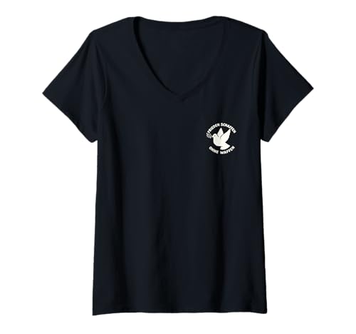 Damen Friedenstaube Frieden schaffen ohne Waffen Friedenszeichen T-Shirt mit V-Ausschnitt Damen Friedenstaube Frieden schaffen ohne Waffen Friedenszeichen T-Shirt mit V-Ausschnitt von Frieden-Schaffen-Ohne-Waffen-Friedenstaube-Outfits