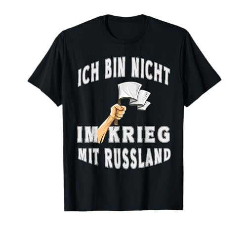Friedensgeschenke Ich Bin Nicht Im Krieg Mit Russland T-Shirt, Damen, Unisex-Erwachsene, Schwarz, S, Kurzarm, Klassisch, Einfarbig, Winter Friedensgeschenke Ich Bin Nicht Im Krieg Mit Russland T-Shirt, Damen, Unisex-Erwachsene, Schwarz, S, Kurzarm, Klassisch, Einfarbig, Winter von Friedensgeschenke