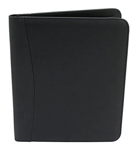 Friedrich 23 Schreibmappe, PU, inkl. Schreibblock, A4, Taschenorganizer, 33 cm, Schwarz von FrIEDrICH/23