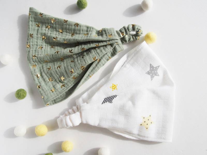 2Er Set Mädchen Kopftuch Für Den Sommer. Kleinkinder. Haarturban. Musselin Halstuch. Chemo Kopfschmuck. Kopfbedeckung Krebskranke von FriendlyBaby