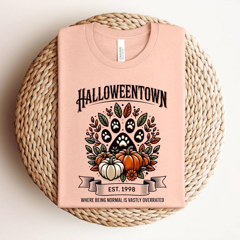 Halloweentown Est 1998 Unisex Shirt, Gruseliges Kürbis-T-Shirt von FriendlyPawsDesigns