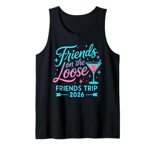 Friends Trip 2026 Sommerurlaub Mädchen Party Erinnerungen Tank Top Friends Trip 2026 Sommerurlaub Mädchen Party Erinnerungen Tank Top von Friends Cruise 2026 Summer Vacation Apparel
