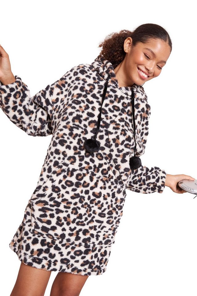 Friends Like These Damenbademantel Friends Like These Poncho-Bademantel mit Print, Polyester von Friends Like These