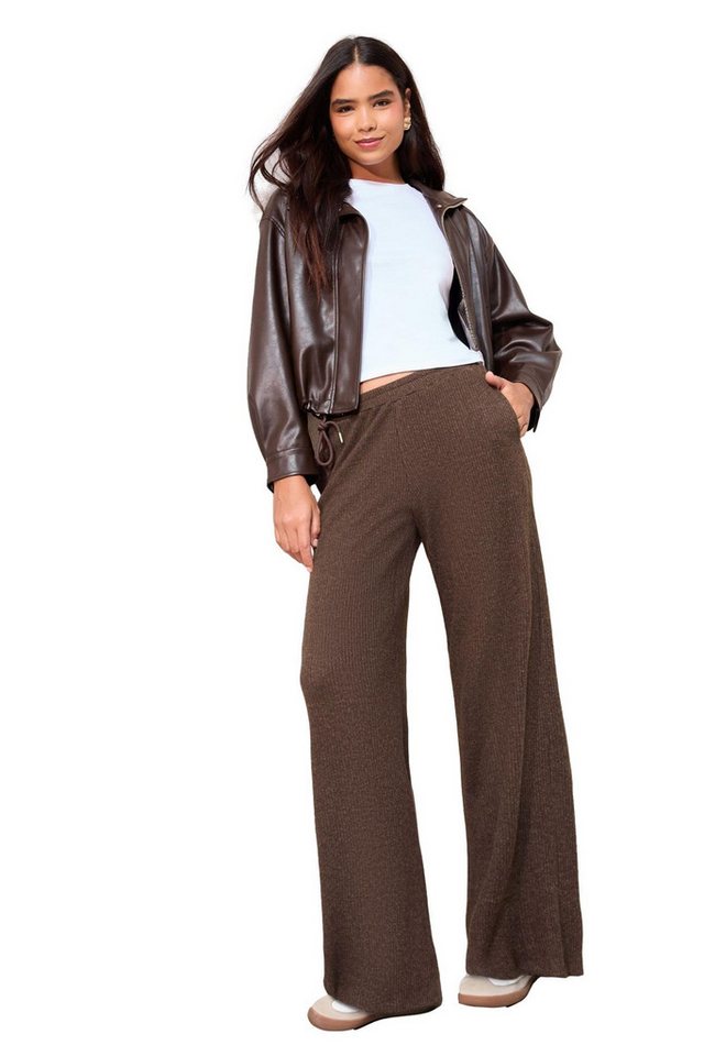 Friends Like These Dehnbund-Hose Friends Like These weite, gerippte Hose, Regular (1-tlg) von Friends Like These