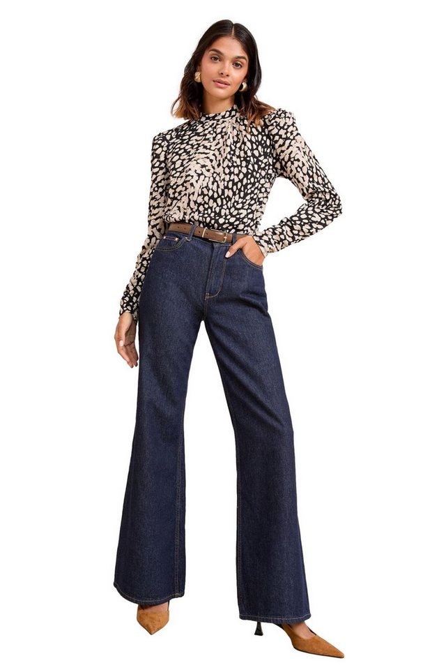 Friends Like These Druckbluse Friends Like These Hochgeschlossenes Top mit Print (1-tlg) von Friends Like These