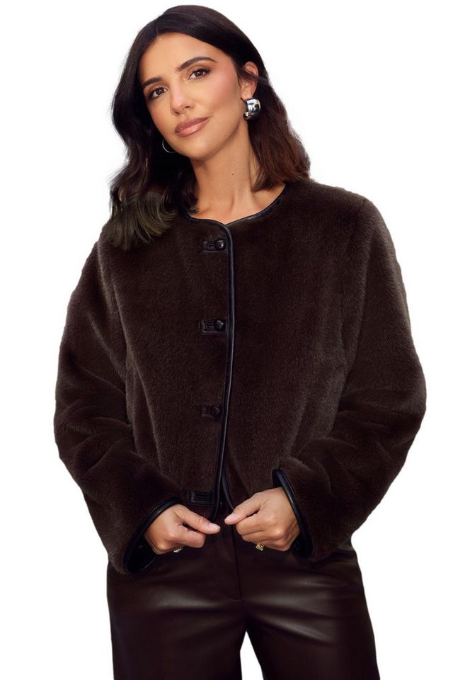 Friends Like These Fellimitatmantel Friends Like These X Lucy Mecklenburgh Jacke (1-tlg) von Friends Like These