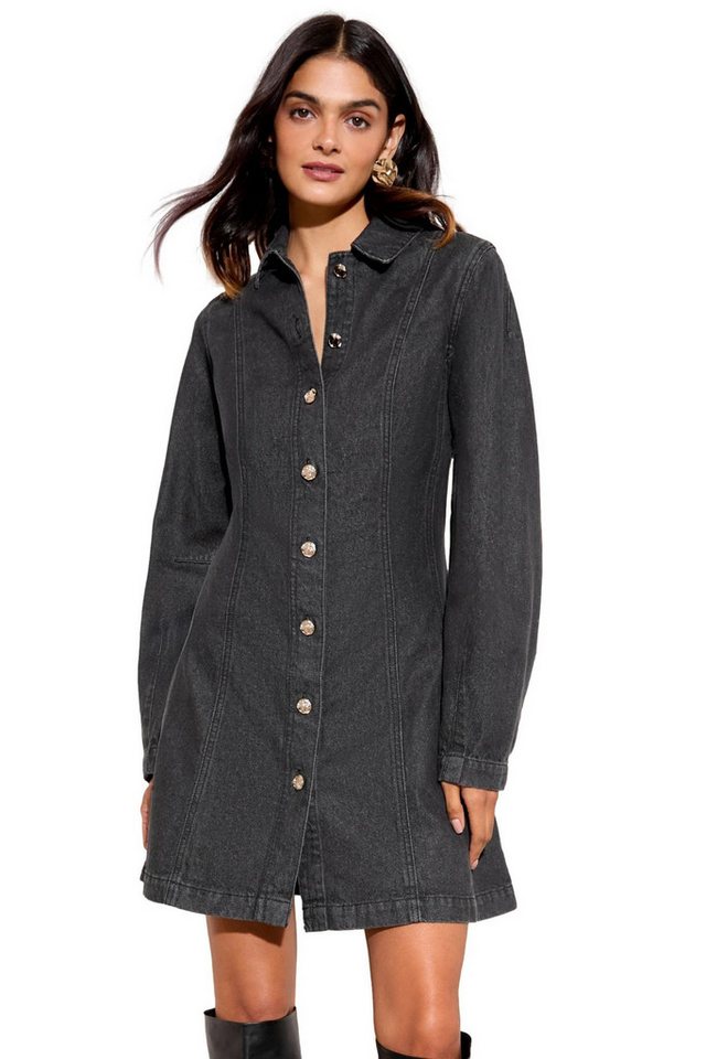 Friends Like These Jeanskleid Friends Like These Mini-Hemdkleid aus Jeans (1-tlg) von Friends Like These