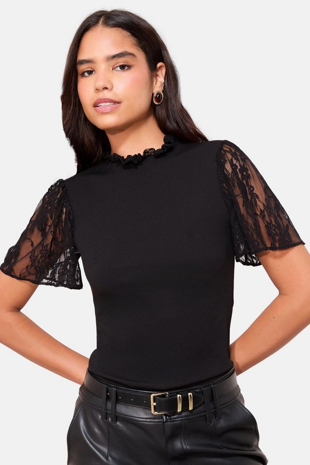 Friends Like These Kurzarmbluse Friends Like These Kurzärmliges Spitzen-Top (1-tlg) von Friends Like These