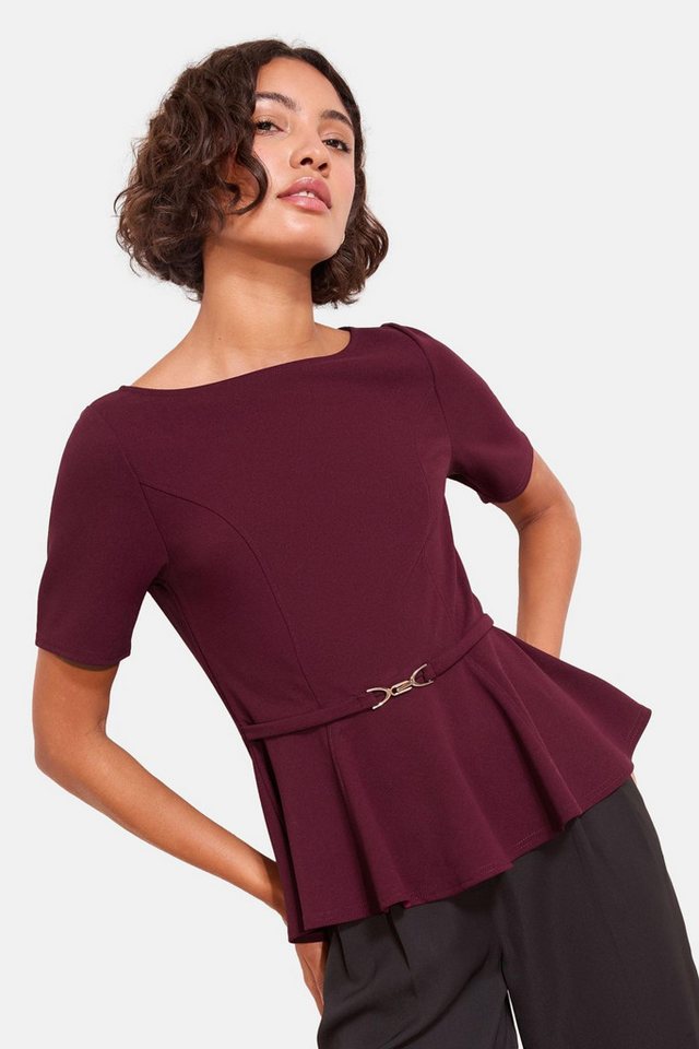 Friends Like These Kurzarmbluse Friends Like These Schößchen-Top mit Trense (1-tlg) von Friends Like These