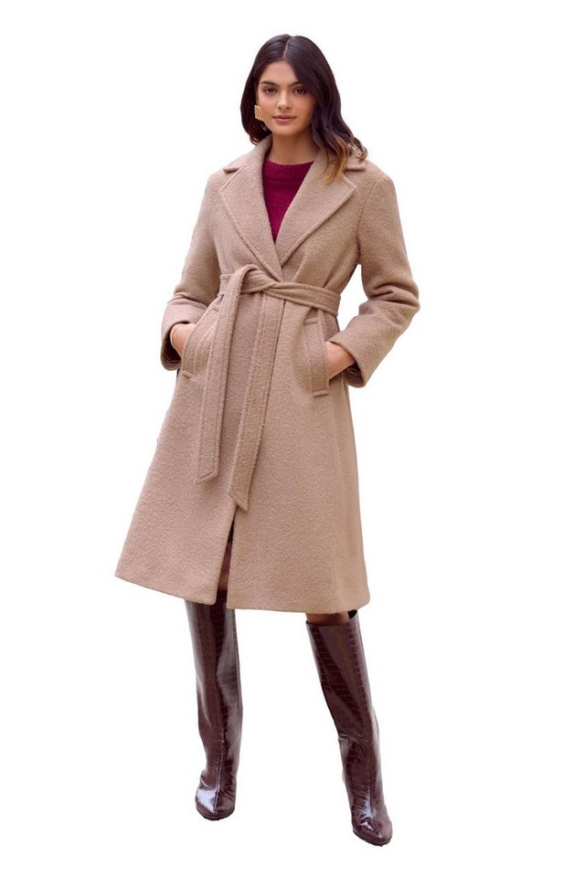 Friends Like These Kurzmantel Friends Like These Bouclé-Wickelmantel, Kurzgröße (1-tlg) von Friends Like These