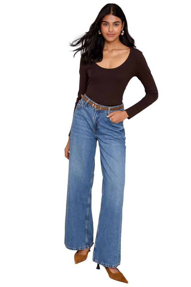 Friends Like These Langarmshirt Friends Like These Ripp-Shirt mit U-Ausschnitt (1-tlg) von Friends Like These