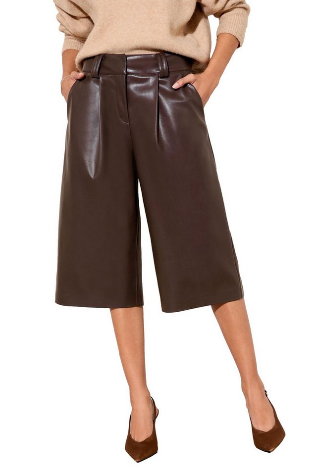 Friends Like These Lederhose Friends Like These Culottes in Lederoptik (1-tlg) von Friends Like These