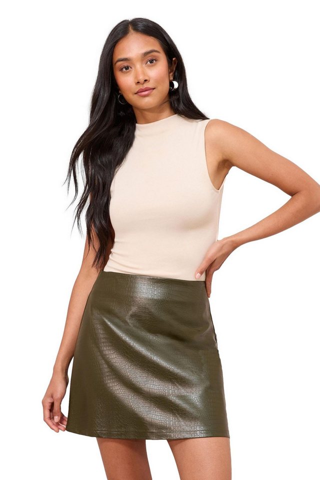 Friends Like These Lederrock Friends Like These Minirock aus Kunstleder Regular (1-tlg) von Friends Like These