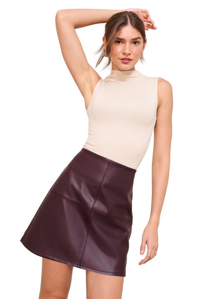 Friends Like These Lederrock Friends Like These Minirock aus Kunstleder Regular (1-tlg) von Friends Like These