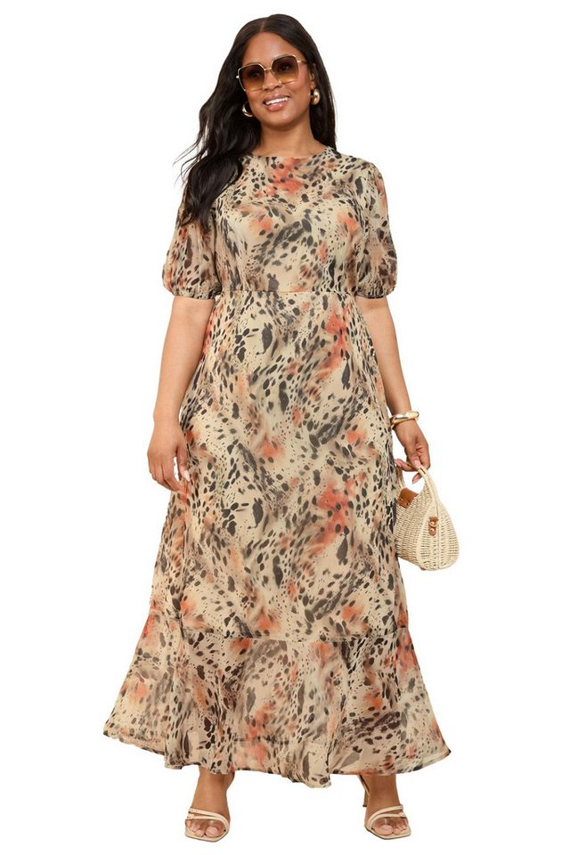 Friends Like These Maxikleid Friends Like These Chiffon-Maxikleid, Curve (1-tlg) von Friends Like These