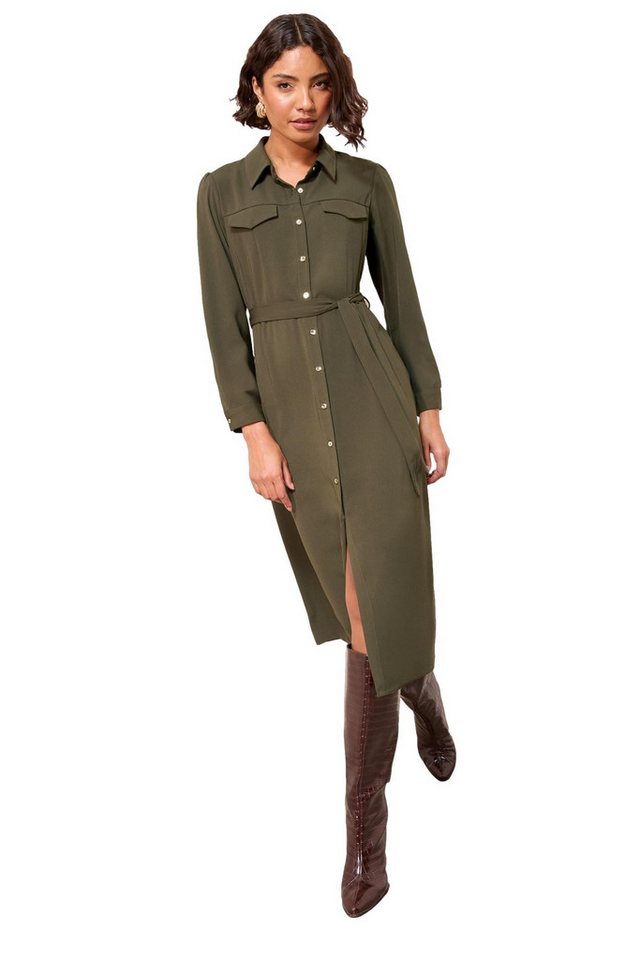 Friends Like These Midikleid Friends Like These Midi-Hemdblusenkleid, Petite (1-tlg) von Friends Like These