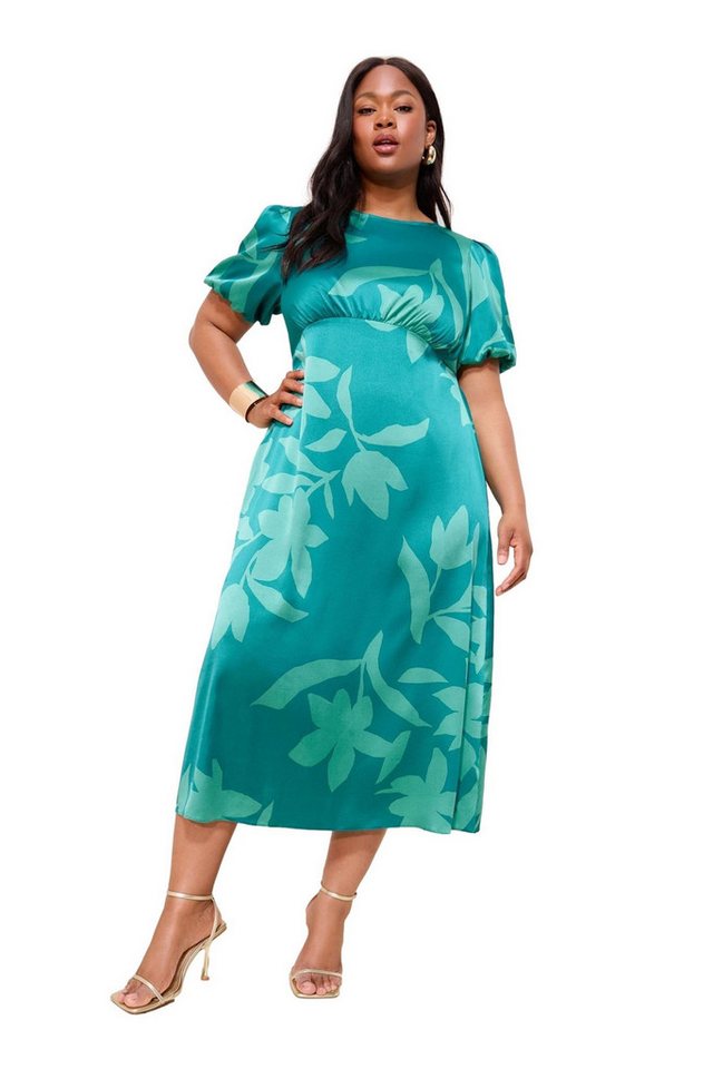 Friends Like These Midikleid Friends Like These Midikleid aus Satin, Curve (1-tlg) von Friends Like These