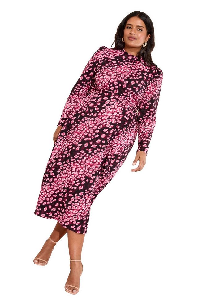 Friends Like These Midikleid Friends Like These Midikleid im Knitterlook, Curve (1-tlg) von Friends Like These