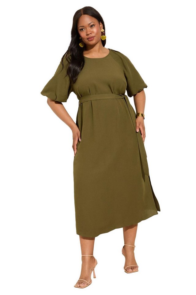 Friends Like These Midikleid Friends Like These Midikleid mit Puffärmeln, Curve (1-tlg) von Friends Like These