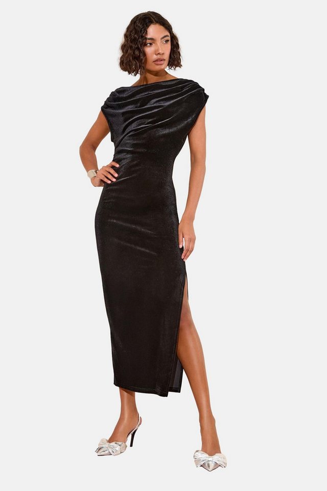 Friends Like These Midikleid Friends Like These Schulterfreies Samt-Midikleid (1-tlg) von Friends Like These