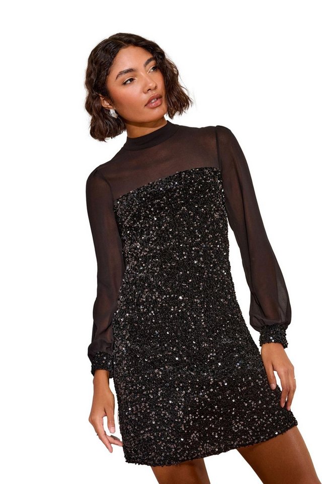 Friends Like These Minikleid Friends Like These Samt-Minikleid, Regular (1-tlg) von Friends Like These