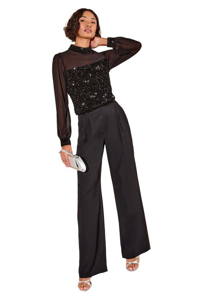 Friends Like These Paillettenshirt Friends Like These Bluse mit Stehkragen (1-tlg) von Friends Like These