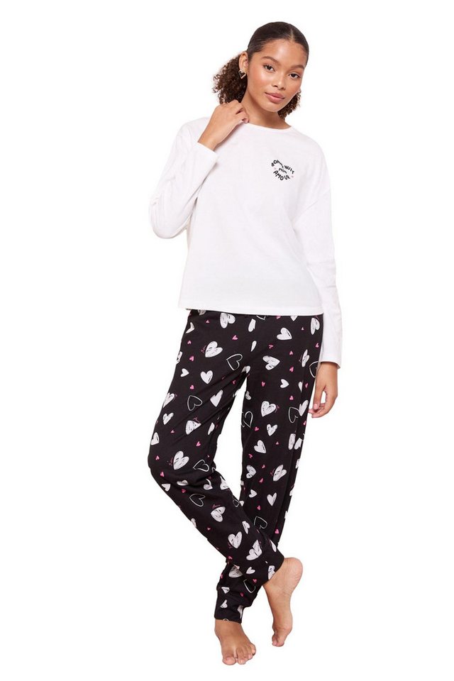 Friends Like These Pyjama Friends Like These Bonne Nuit Pyjama mit Herzen (2 tlg) von Friends Like These