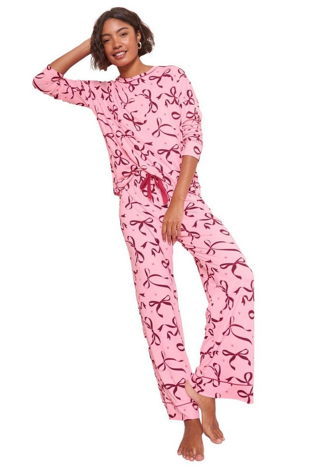 Friends Like These Pyjama Friends Like These Pyjama mit Schleifenprint (2 tlg) von Friends Like These