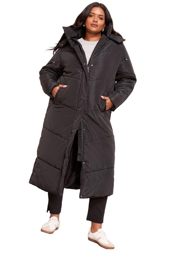 Friends Like These Langmantel Friends Like These wattierter Kapuzenmantel, Curve (1-tlg) von Friends Like These