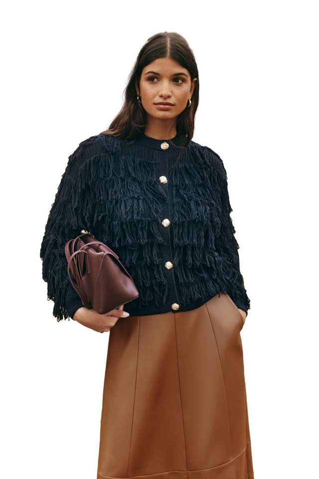 Friends Like These Strickjacke Friends Like These Strickjacke mit Fransendetails (1-tlg) von Friends Like These