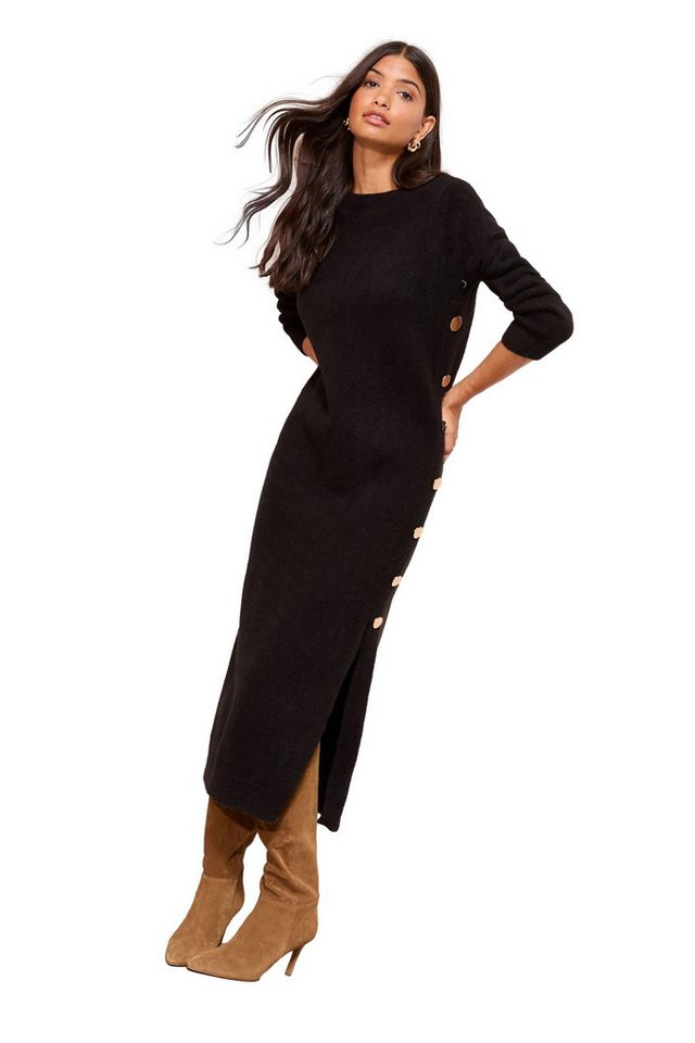 Friends Like These Strickkleid Friends Like These Maxi-Strickkleid mit Knöpfen (1-tlg) von Friends Like These