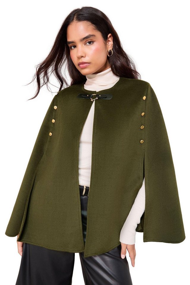 Friends Like These Strickponcho Friends Like These Poncho in Militär-Optik (1-tlg) von Friends Like These