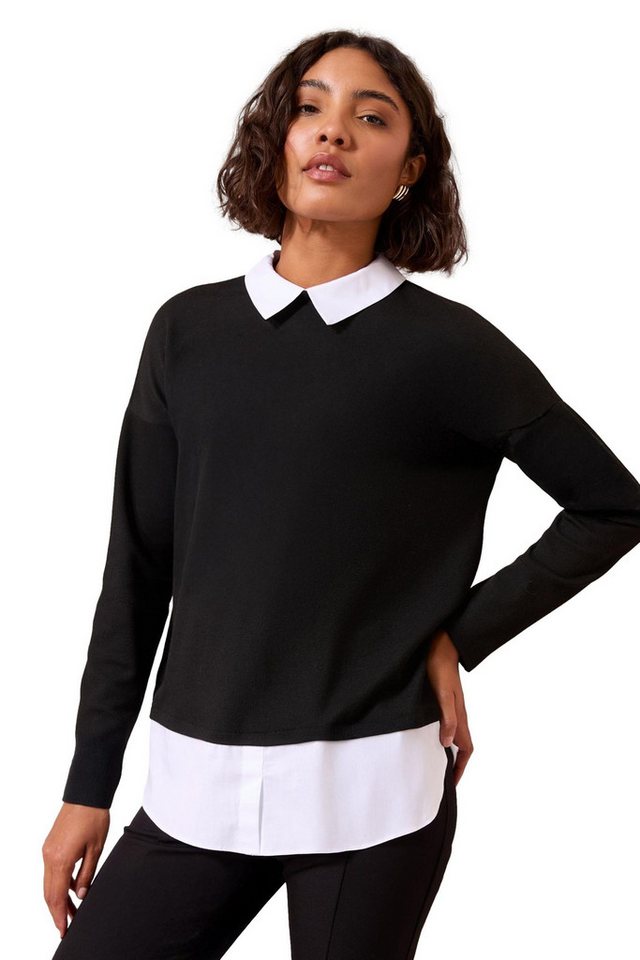 Friends Like These Strickpullover Friends Like These 2-in-1 Pullover mit Kragen (1-tlg) von Friends Like These