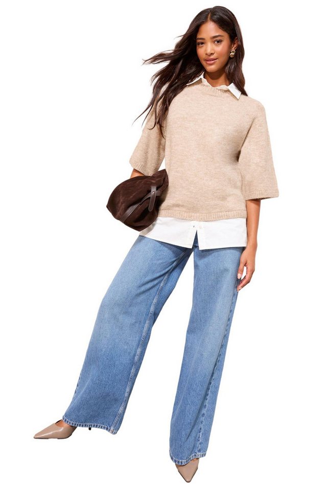 Friends Like These Strickpullover Friends Like These 2-in-1-Strickoberteil (1-tlg) von Friends Like These